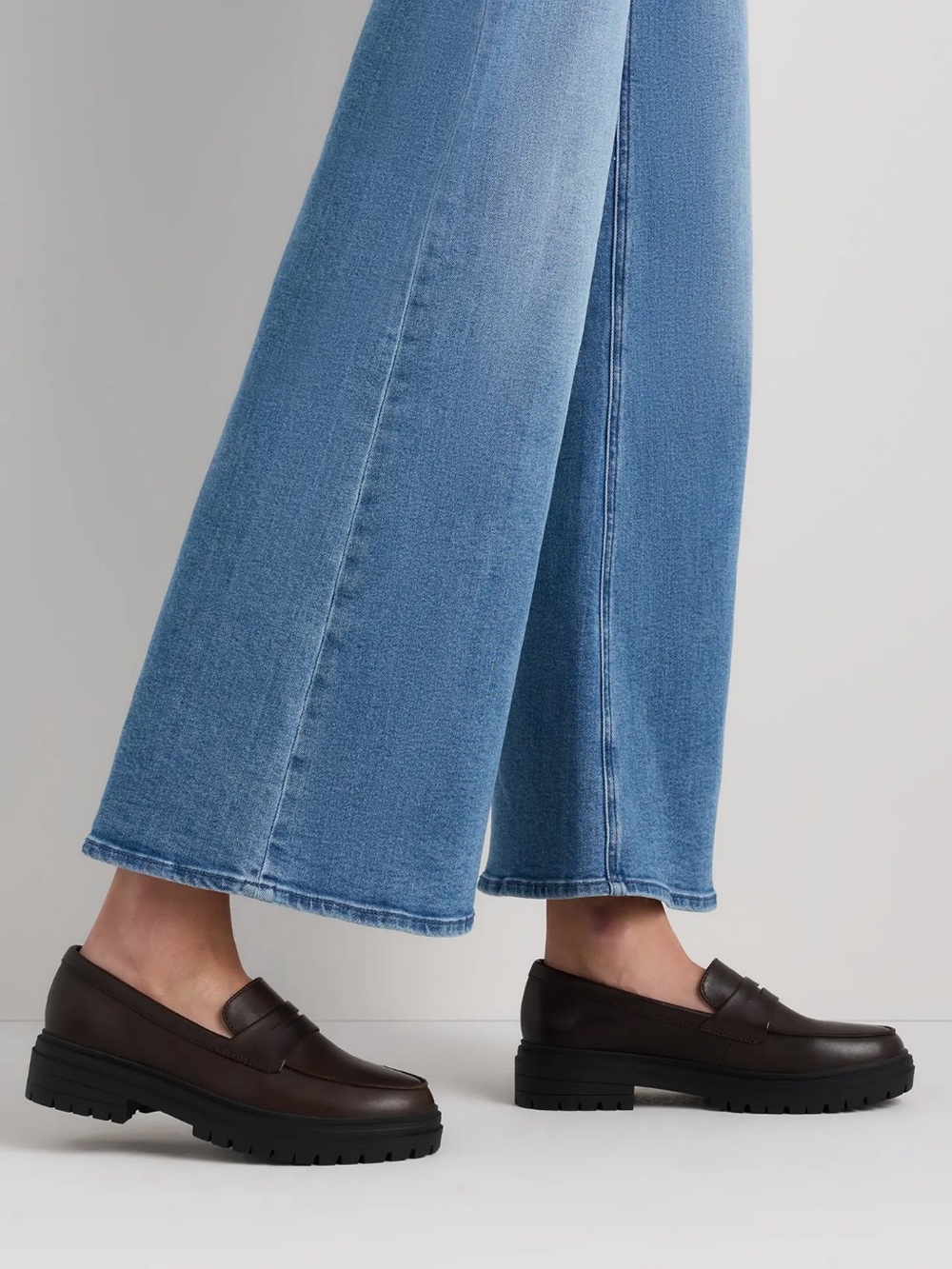 Quince Italian Leather Lug Sole Loafers in Coffee Bean Color - Picture 10 of 10